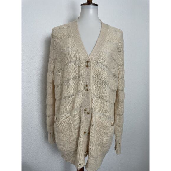Urban Outfitters Sweaters - Urban Outfitters Alston Cardigan Sweater Striped Distressed